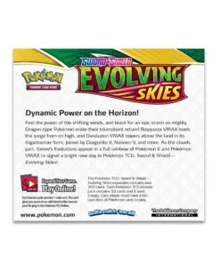 Alternative view of Pokemon TCG Sword and Shield Evolving Skies Booster Display Box (36 Packs) ENG