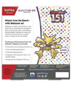 Alternative view of Pokemon TCG Scarlet and Violet 151 Collection Alakazam ex ENG