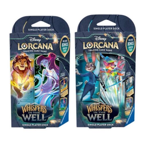 Disney Lorcana TCG Whispers in the Well Starter Deck English Display (each Deck 4x)