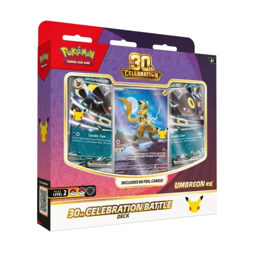 English Pokémon TCG 30th Celebration Umbreon ex Battle Deck sealed box