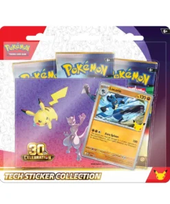 English Pokémon TCG 30th Celebration Lucario Tech Sticker Collection