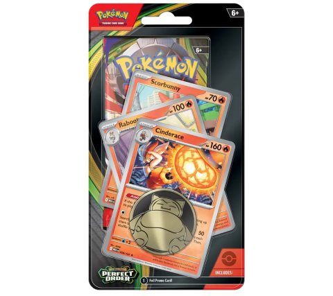 Pokemon TCG Mega Evolution - Perfect Order Premium Checklane Blister: Cinderace English