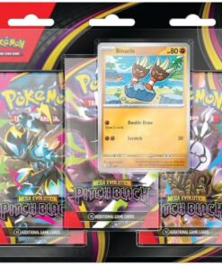 Pokemon TCG Mega Evolution - Pitch Black 3 Booster Blister: Binacle English