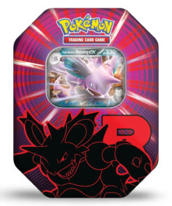 Pokemon TCG Team Rocket's Nidoking ex Tin (4 Packs) English