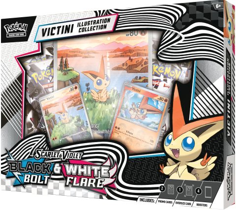 Pokemon TCG Scarlet & Violet Black Bolt and White Flare Illustration Collection: Victini English